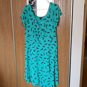 Torrid Turquoise Faux Wrap Dress